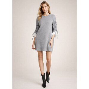 NEW Cinq à Sept Atlas Knit Dress Heather Grey